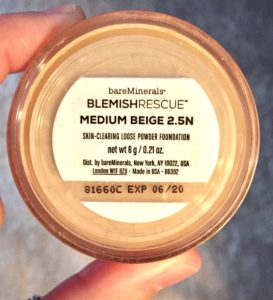 bareminerals blemish rescue skin-clearing loose powder foundation