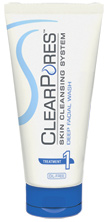 clearpores facial wash
