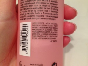 Dior Gentle Toning Lotion Ingredients