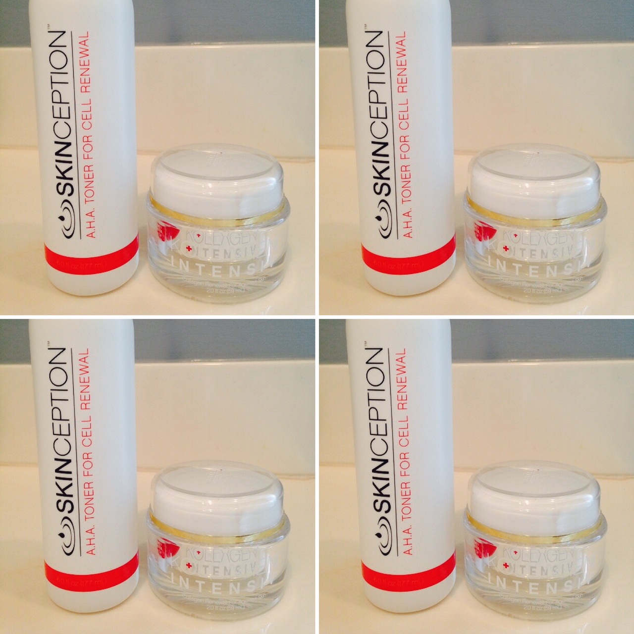 Using Kollagen Intensiv with Skinception AHA Toner