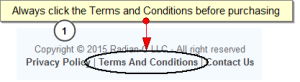 Radian-C Terms and Conditions