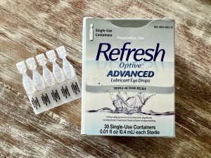 refresh optive advanced drops for blepharitis
