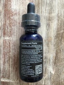 zilis CBD oil ingredients